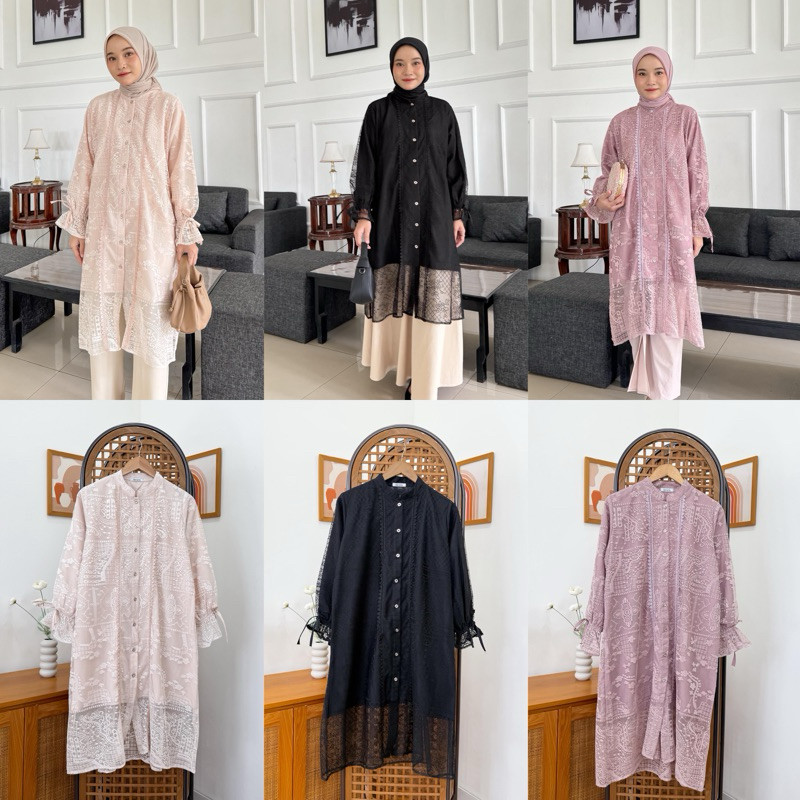 ALUNA LACEY TUNIC // TUNIC BROKLAT // TUNIK KONDANGAN