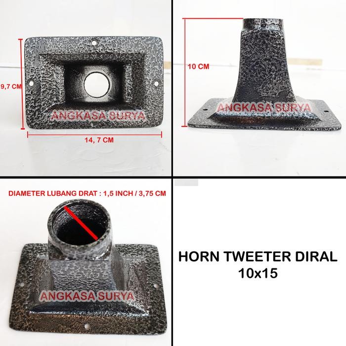 Horn Driver Tweeter Besii10x15 / Corong Tweeter Twiter Diral Alumunium
