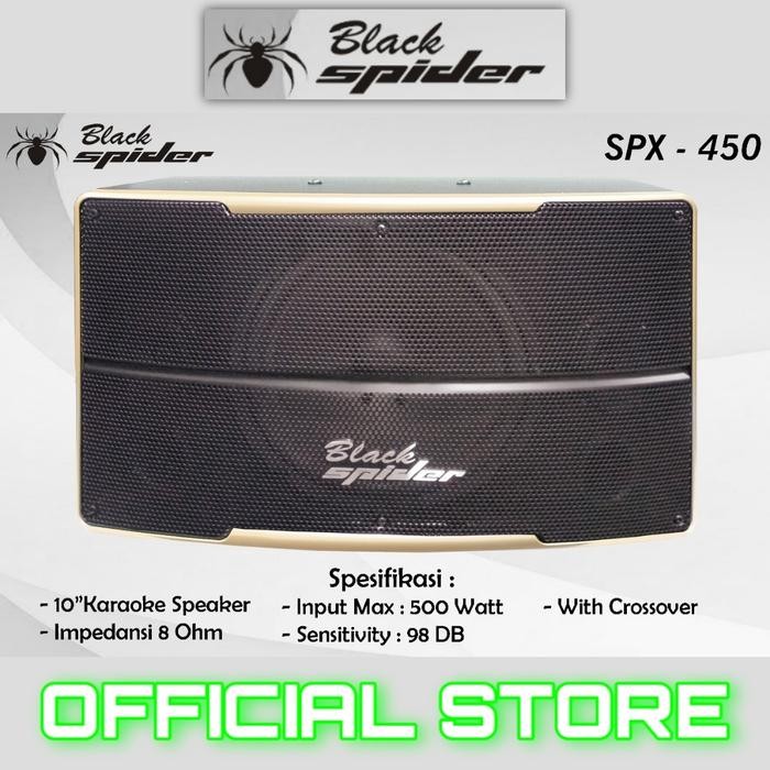 speaker pasif 10 inch blackspider spx 450 speaker karaoke 10 inch