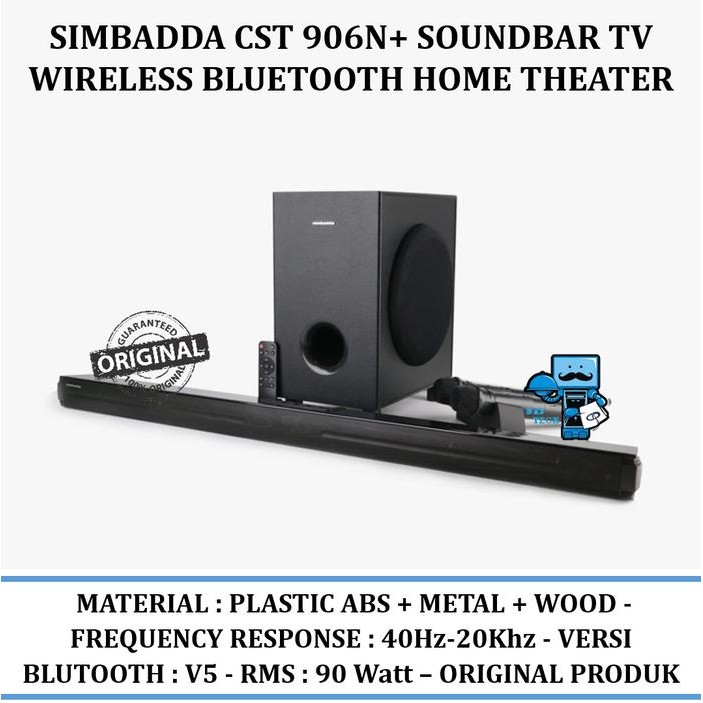 Simbadda Cst 906n+ / CST906+ Soundbar Wireless Bluetooth Home Theater