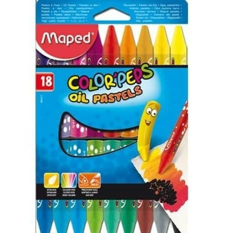 

Maped Color'Peps Oil Pastel 18 - Maped Crayon 18 Warna Triangular