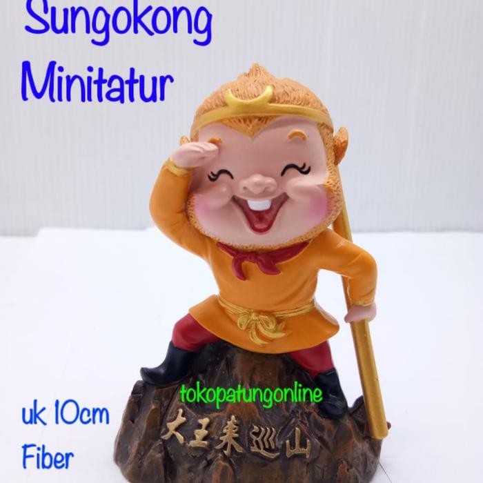 Patung Sungokong Kera Sakti Set Miniatur