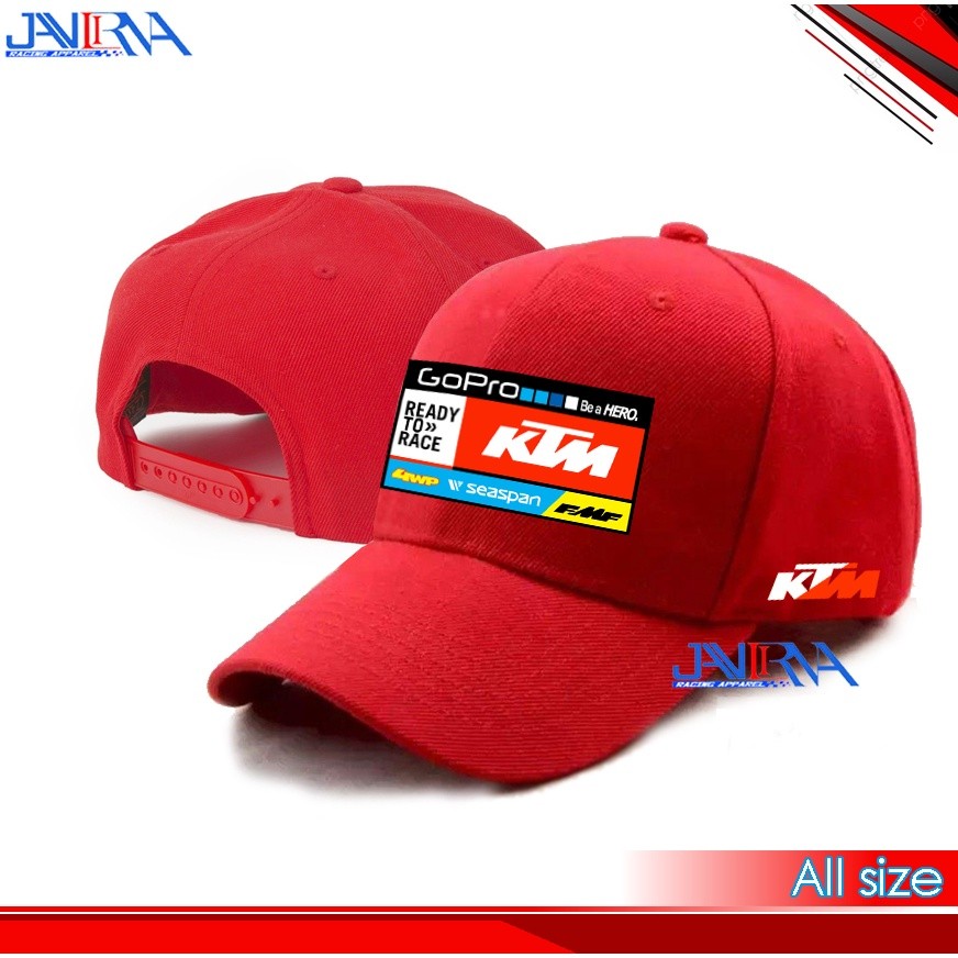 Beaded Bloom Topi Baseball Ktm Topi Trucker Racing Gopro