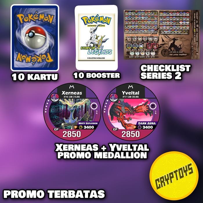 Promo Set seri 2 Medallion custom Kartu pokemon TCG Indonesia series