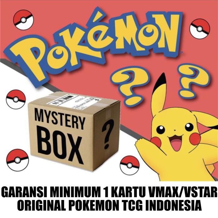 Promo Paket Kartu Pokemon Random Mystery Box Pack Original VSTAR VMAX