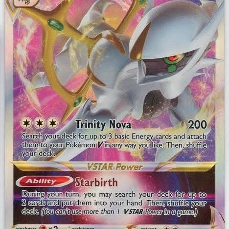Kartu Pokemon Indonesia - Star Birth s9I - Arceus VStar