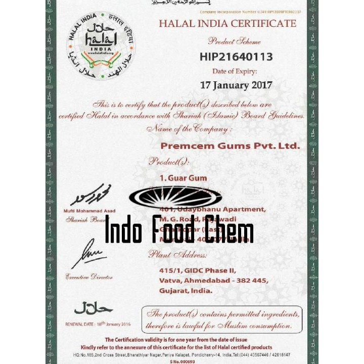 

Diskon Guar Gum Food Grade 1,000Gr . Ex India Cod