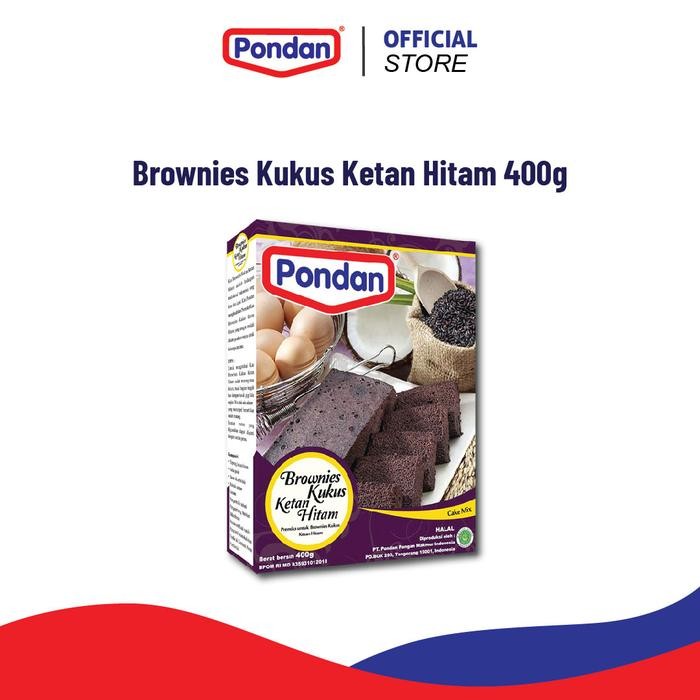 

Promo (Pre-Order Iv) Pondan Premiks Brownies Kukus Ketan Hitam 400G Packing Aman