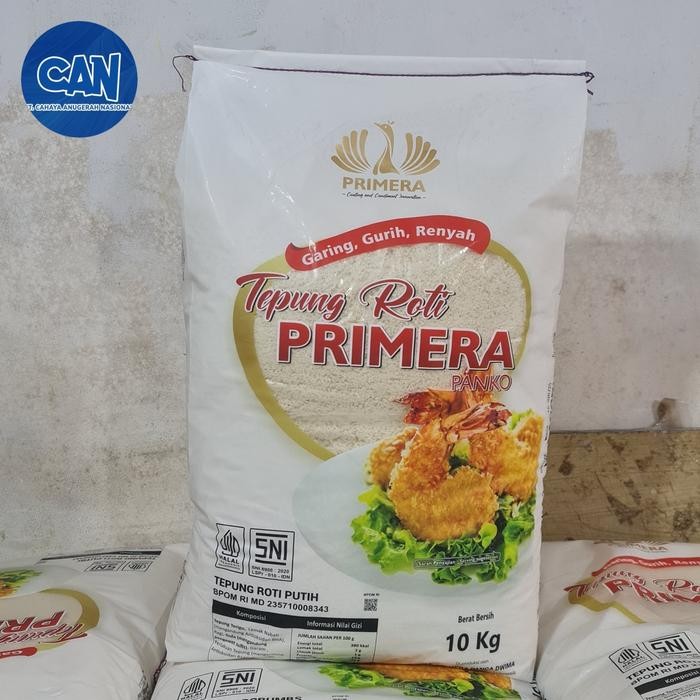 

Produk Terbaru Tepung Roti Primera Panko White 10Kg Packing Aman