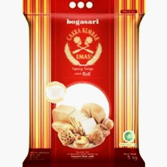 

Terbaru!! Tepung Terigu Cakra Kembar Emas Untuk Roti 5Kg Packing Aman