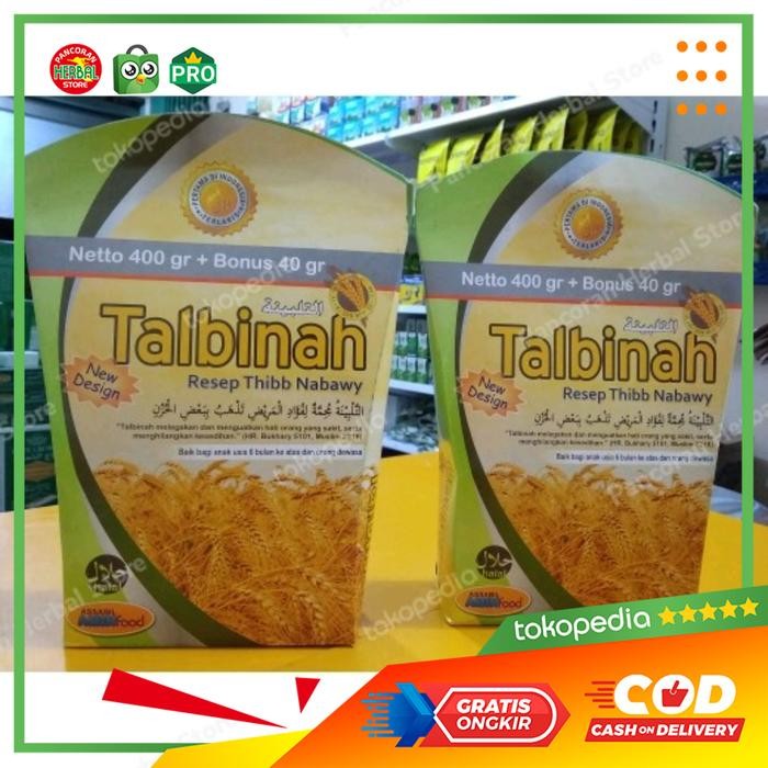 

Produk Terbaru Termurah!!! Talbinah Resep Thibb Nabawy 400Gr + 40 Gr Tepung Gandum Cod
