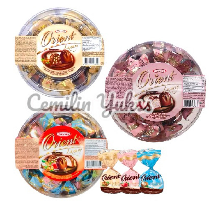 

Tayas Orient Truffle Chocolate 250g Tayas Orient Truffle Coklat Turkey Rasa Hazelnut Strawbery