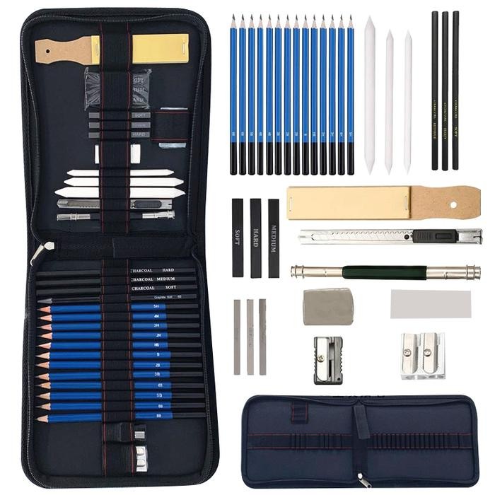 

Cod 33Pcs/Set Sketch Pensil Pisau Penghapus Dan Pensil Gambar Untuk Keperluan Sekolah Pencil Drawing