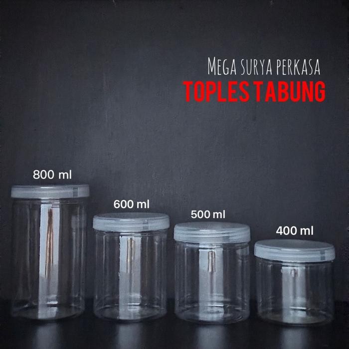 Toples Tabung 600 ml Toples Tabung 1000 ml