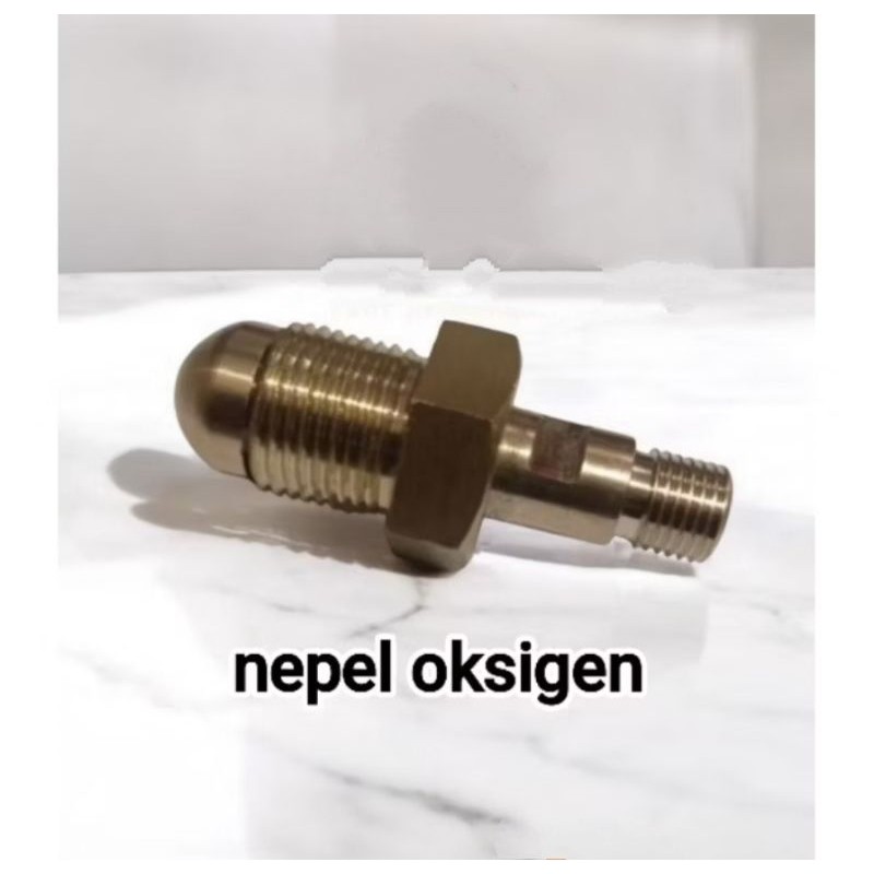 nepel oksigen bahan kuningan nepel tabung oksigen