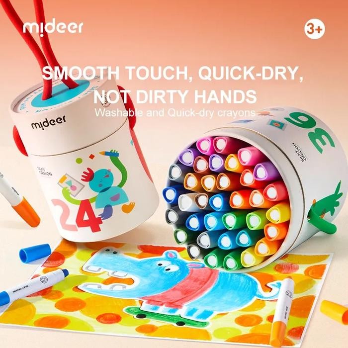 

Mideer Silky Crayon Bucket Mainan Anak Mewarnai Drawing Coloring Book