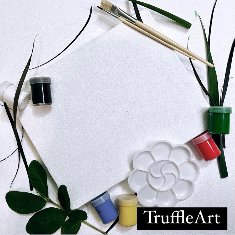 

Paket Melukis Kanvas 30x40 Cat Akrilik Kuas Palet Lukis ] Paket Menggambar Hemat BY TruffleArt