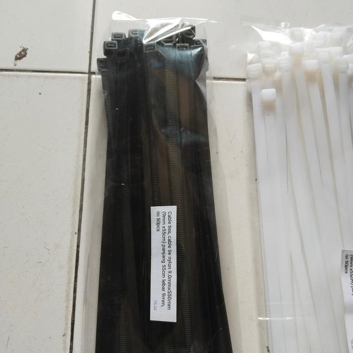 

Kabel Ties 55Cmx9Mm, Kabel Tis 550Mmx.9.0Mm(P 55Cmxl 9Mm,Isi 50 Pcs