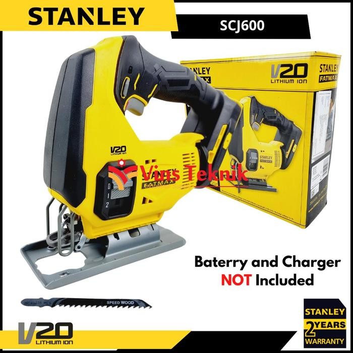 PREMIUM STANLEY SCJ600 Mesin Gergaji Jig saw Jigsaw Baterai Cordless JigSaw SCJ 600