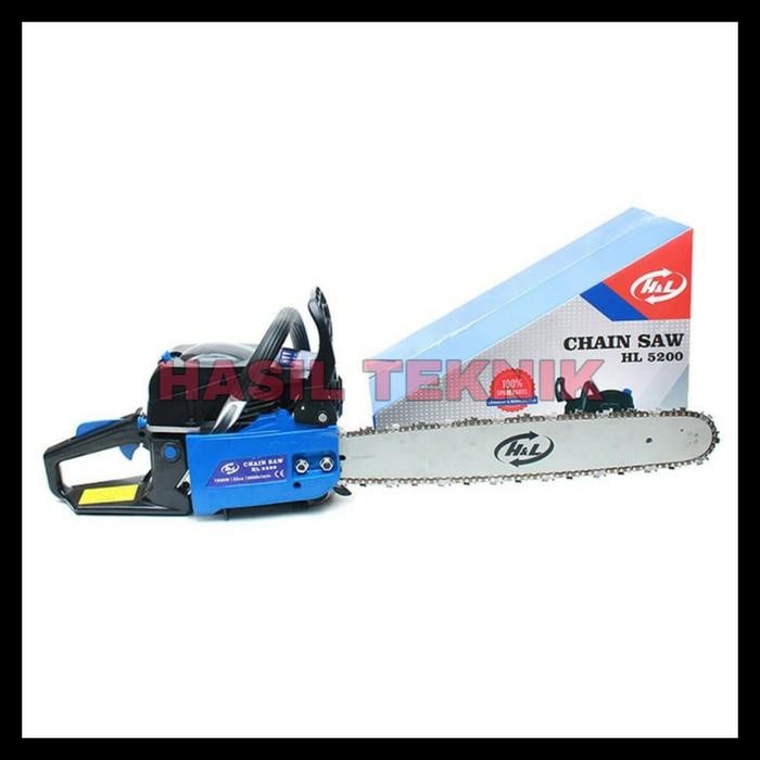 PREMIUM Mesin Gergaji Chainsaw Senso 20 inch H&L 5200