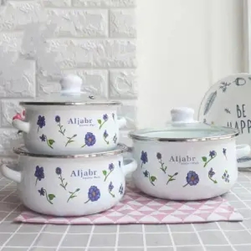 Panci Enamel Penebalan Rumah Tangga Kapasitas Besar Panci Sup Panci Rebus Panci Sup Obat Cina Pot Ca