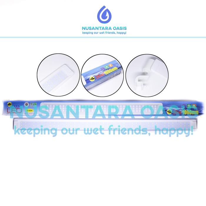 PREMIUM LAMPU LED AQUARIUM LED RECENT RCG-1018-SW 36WATT 100CM PUTIH AQUASCAPE