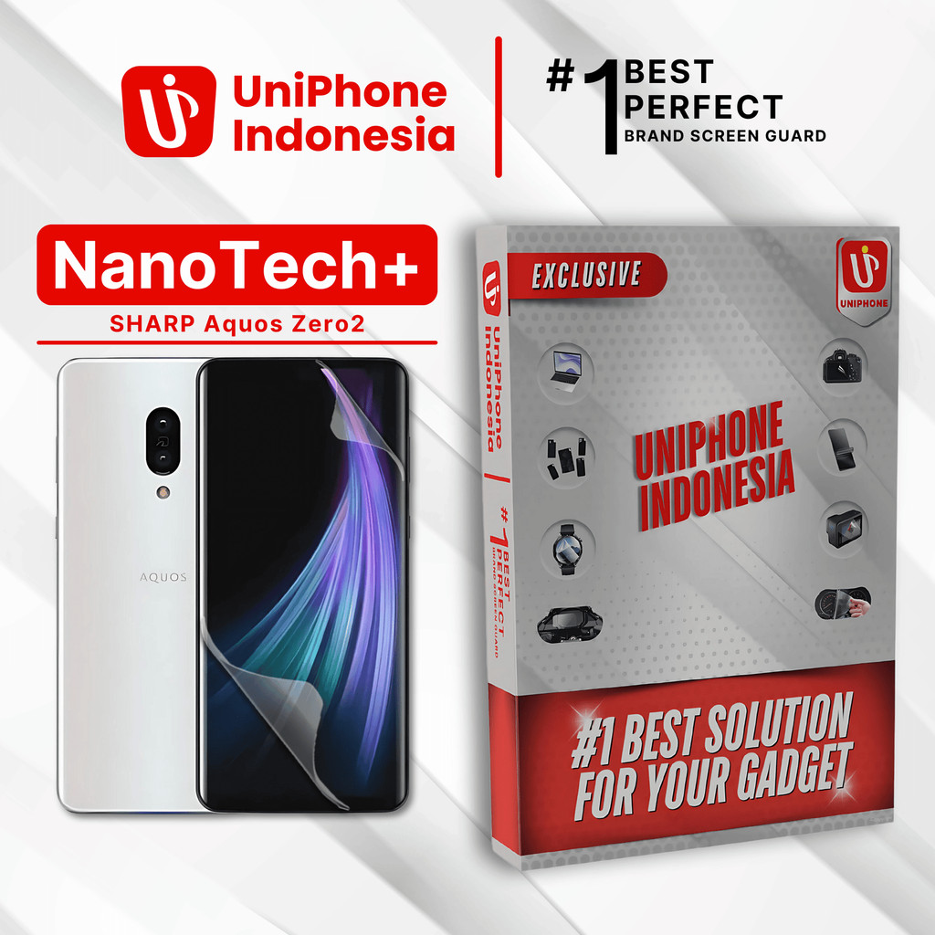 UniPhon EPU BIO GENESIS Hydrogel for Sharp Aquos Zero2 / Screen Guard (Nanotech+ 100% Recycle) Premi