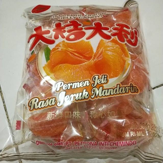 

Mandarin orange Jelly Candy Naraya BESAR / Jeli Jeruk / Permen Jeruk Jelly /Jelly Jeruk