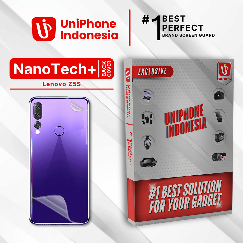 UniPhon EPU BIO GENESIS Hydrogel for Lenovo Z5s / Back Cover Guard (Nanotech+ 100% Recycle) Premium 