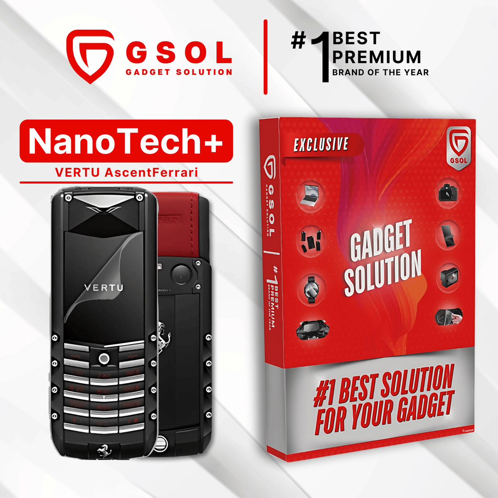 GSOL EPU BIO GENESIS Hydrogel for Vertu Ascent Ferrari / Screen Guard (Nanotech+ 100% Recycle) Premi