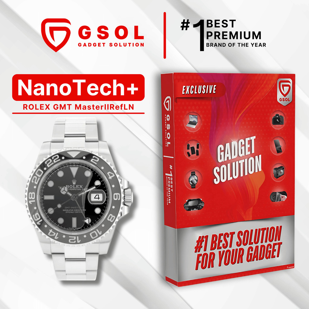 GSOL EPU BIO GENESIS Hydrogel for Rolex GMT Master II Ref 116710LN / Screen Guard (Nanotech+ 100% Re