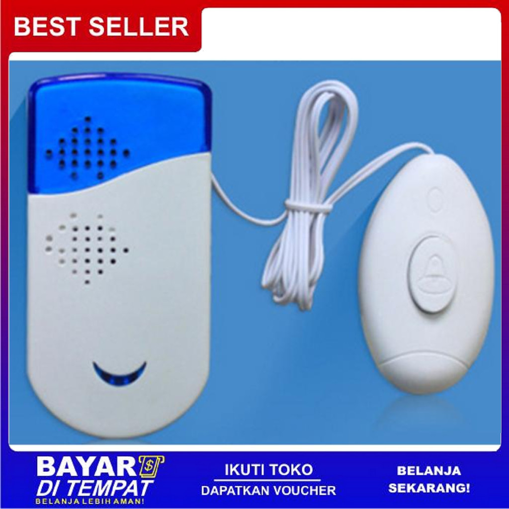 FREE ONGKIR BEL KABEL WIRED DOOR BELL PINTU PAGAR RUMAH DING-DONG BISA COD