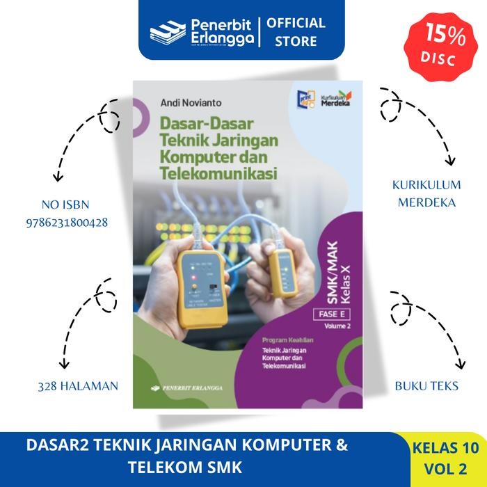 

TERBARU!!! DASAR2 TEKNIK JARINGAN KOMPUTER & TELEKOM SMK KLS.10 VOL2/KM READY