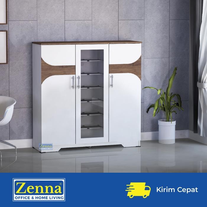 Terbaru Zenna Rak Sepatu Cygnus / Lemari Sepatu Besar / Lemari Sepatu Kaca