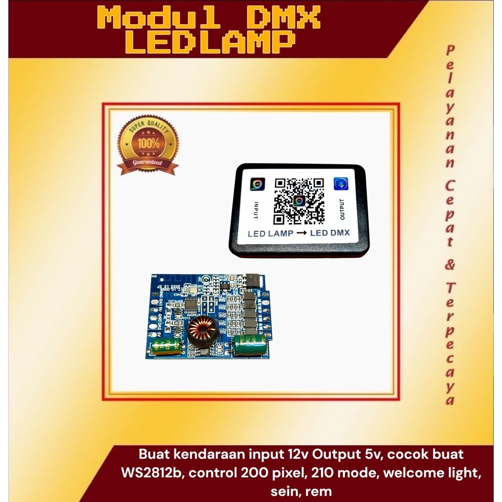Kelgo - Modul Bluetooth LED DMX PCB Modul ALIS Led Kolong no Mic