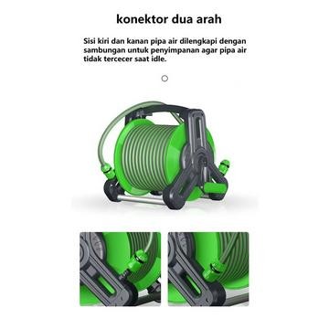 30M Hose Reel Set Gulungan Selang Dengan Selang Air Selang Air Tahan Lumut