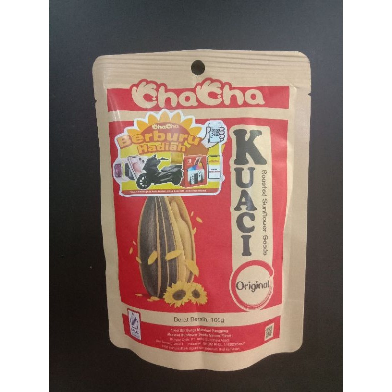 

Kuaci Cha Cha 100g original dan asin