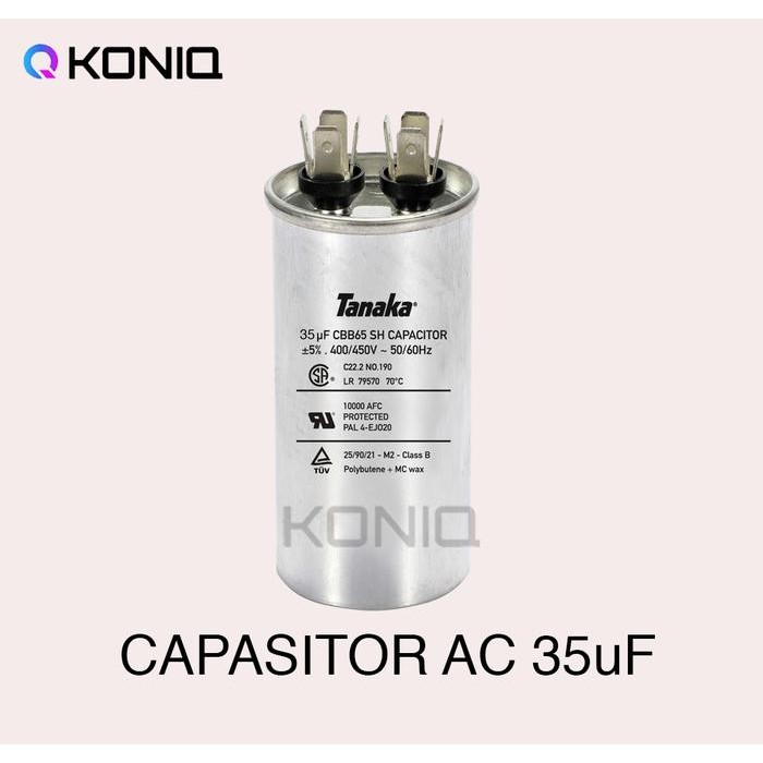JTTOP" KAPASITOR AC 35 UF MIKRO / CAPASITOR 35 UF MIKRO CBB65