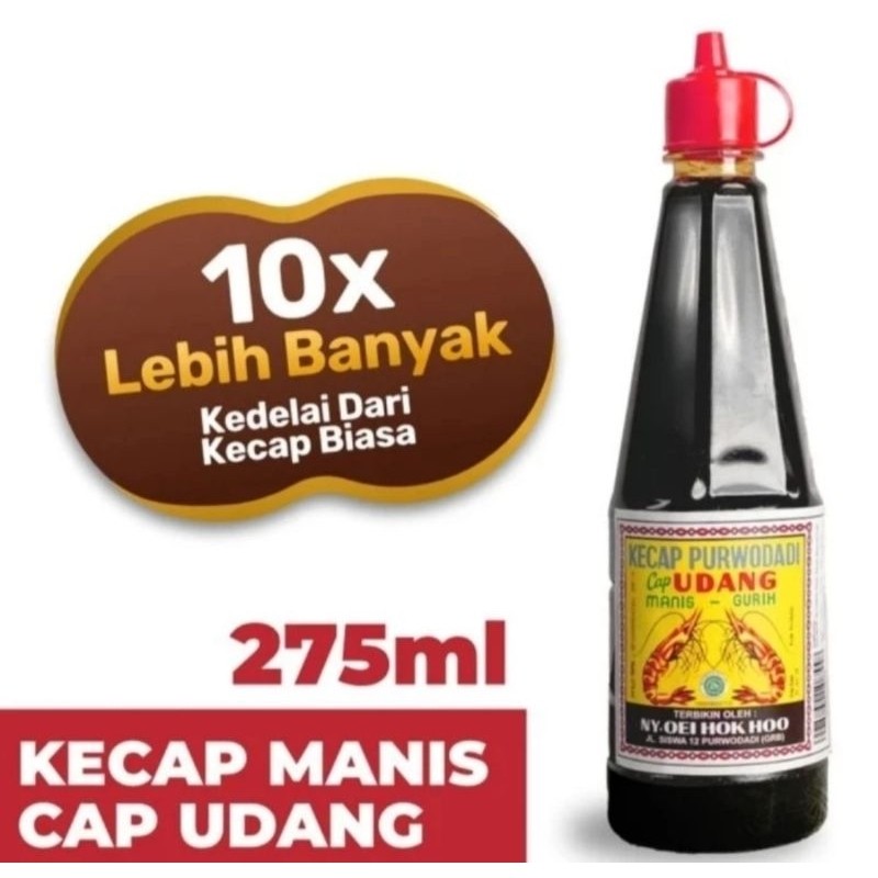 

Kecap Manis Purwodadi Cap Udang Botol 275ml