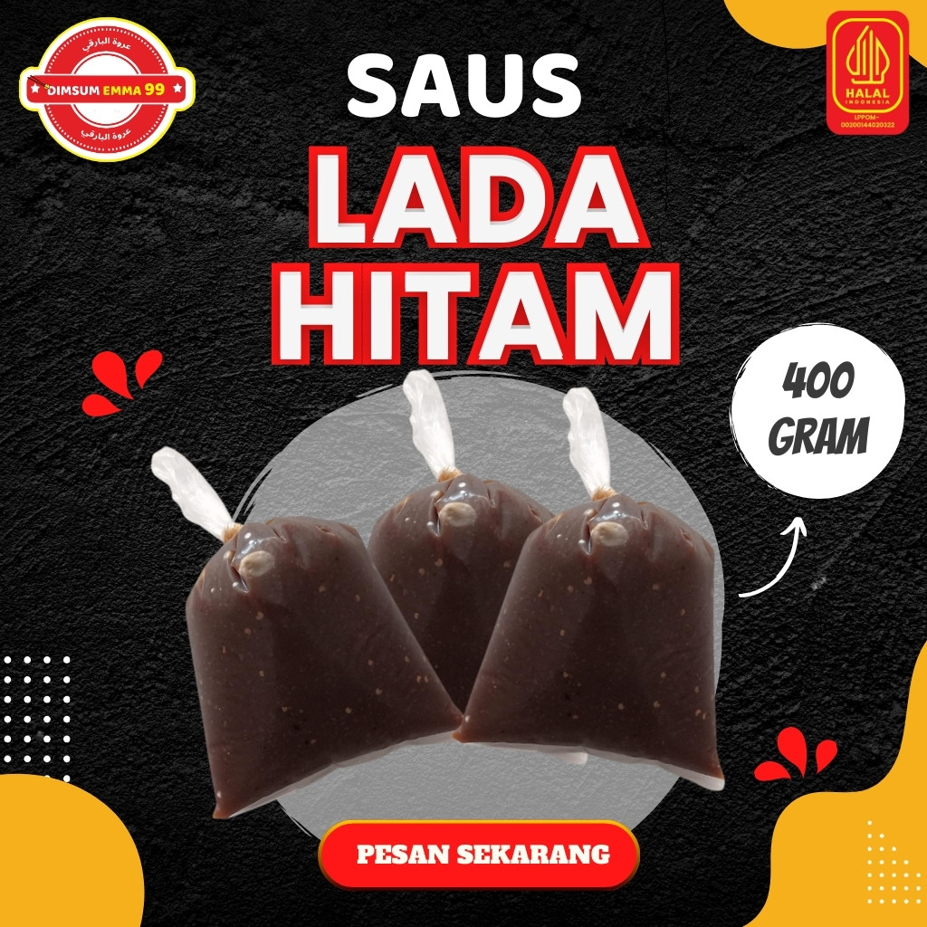 

Extraa!!! Saos Lada Hitam 400 Gram Pedas Nagih