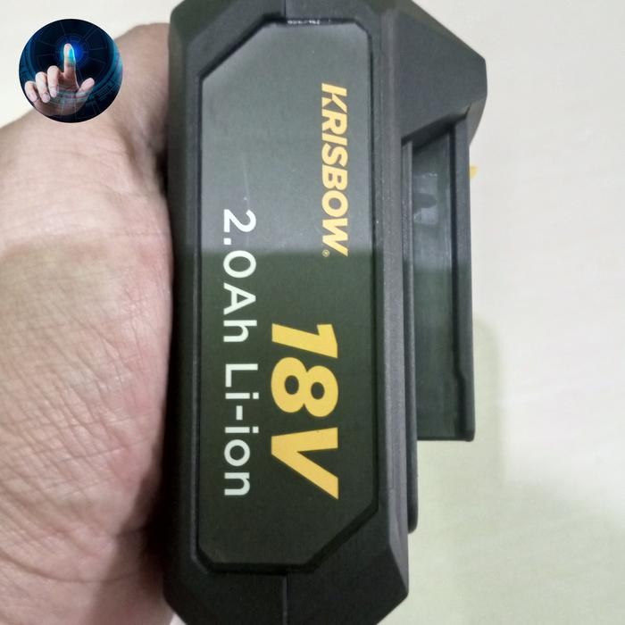 Part Baterai Bor Krisbow 18 Volt / Baterai Pengganti Tipe 18v 2000 Mah