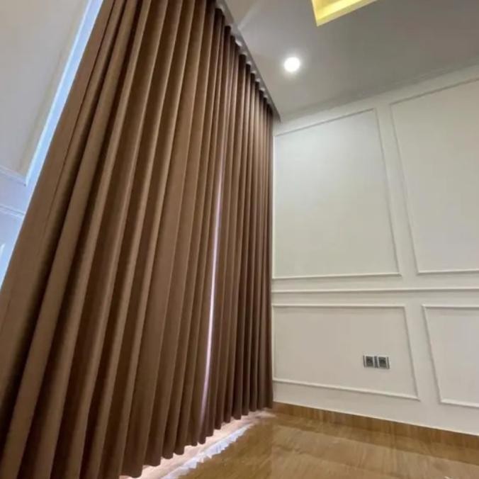 Gorden Blackout Panjang 4 Meter Hordeng Tinggi 3 Meter Tirai Jendela