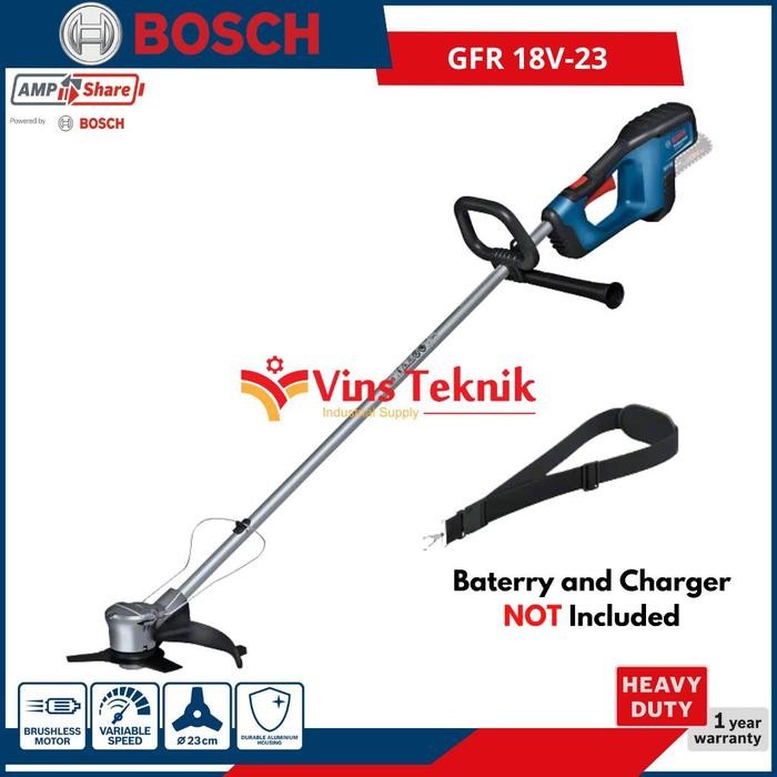 Mesin Potong Rumput Baterai Cordless Brush Cutter GFR18V-23 Bosch GFR 18V-23