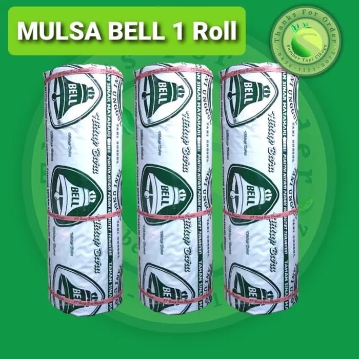 PLASTIK MULSA BELL 1 ROLL 500 METER BERAT 18 KG