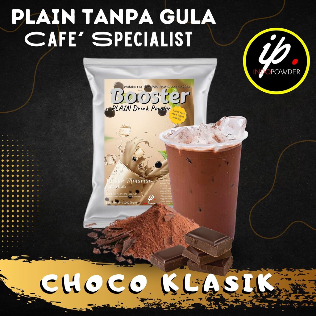 

IP Jakarta - Bubuk Minuman TANPA GULA / PLAIN Rasa COKLAT KLASIK 1Kg Untuk Cafe dan Usaha Minuman