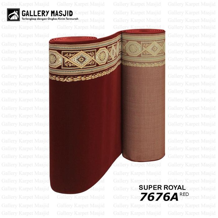 Karpet Lantai Masjid Meteran Turki Tebal 16mm Super Royal / Karpet Masjid Premium