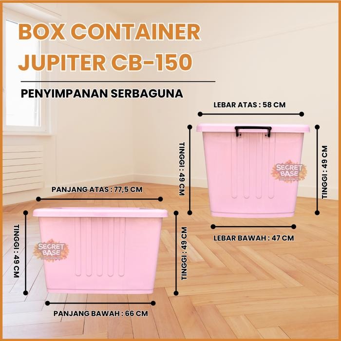Box Container 150 Liter + Roda - Kontainer Box / Container Box Plastik