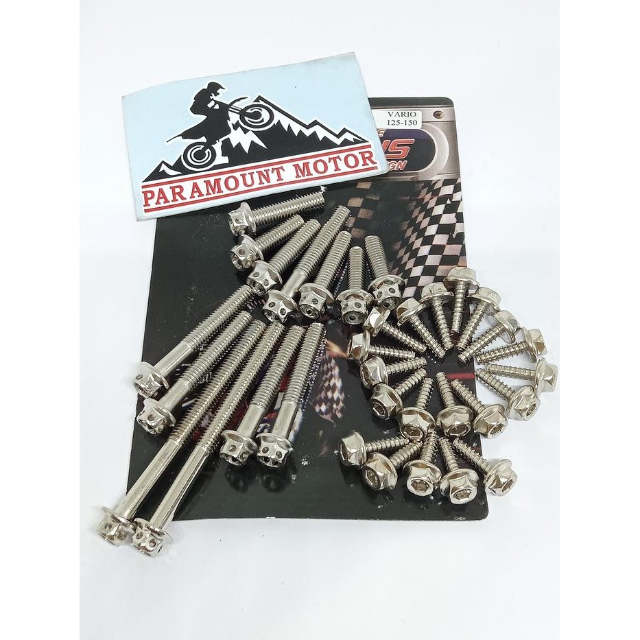 ASLI baut probolt cvt Vario 125 150 plus baut body monel L honda flower