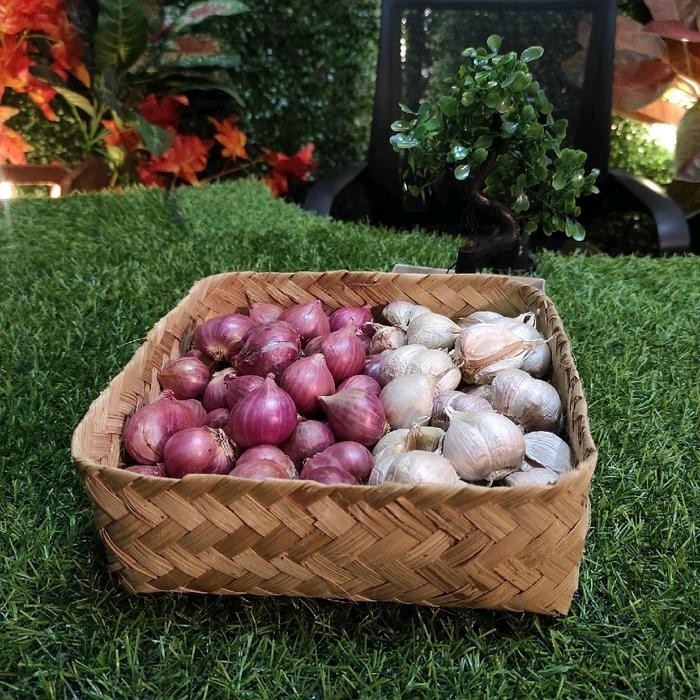 

JTTOP" BAWANG MERAH 500 GR BAWANG PUTIH 500 GR VARIAN CAMPUR ORGANIK GARLIC MASAKAN PENYEDAP