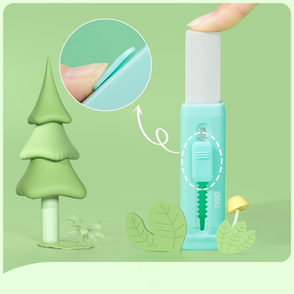 

DELI SLIDING ERASER / PENGHAPUS MEKANIK / HAPUSAN MEKANIK WARNA PASTEL 71145